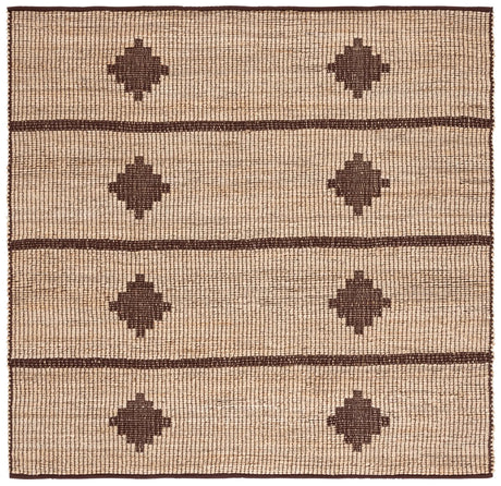 Safavieh Natural Fiber 6'-0" x 6'-0" Rug in Natural / Brown
