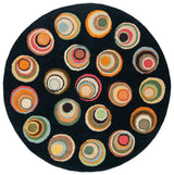 Safavieh Soho 6'-0" x 6'-0" Rug in Black / Multi