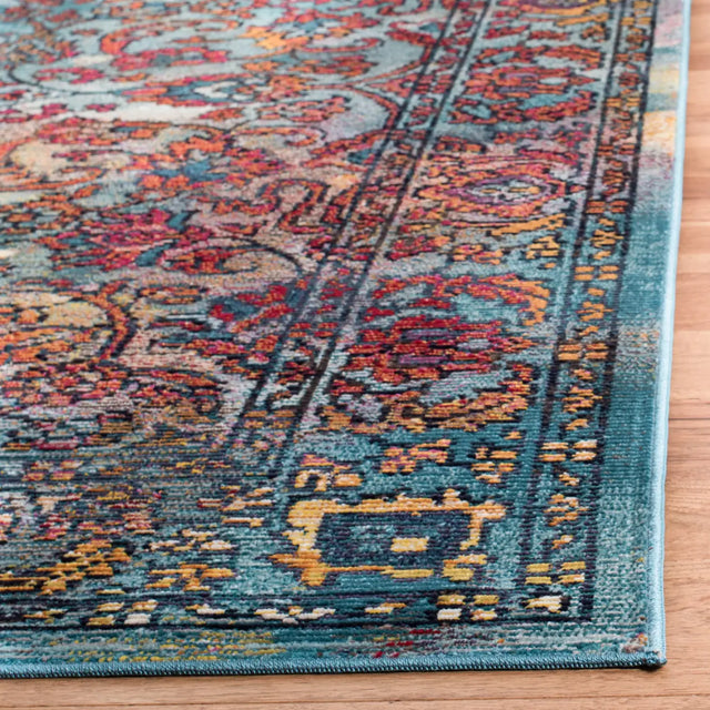 Safavieh Crystal 4'-0" x 6'-0" Rug in Light Blue / Orange
