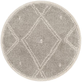 Safavieh Arizona Shag 6'-7" x 6'-7" Rug in Grey / Ivory