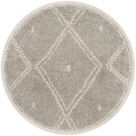 Safavieh Arizona Shag 6'-7" x 6'-7" Rug in Grey / Ivory