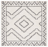 Safavieh Casablanca 6'-0" x 6'-0" Rug in Ivory / Black