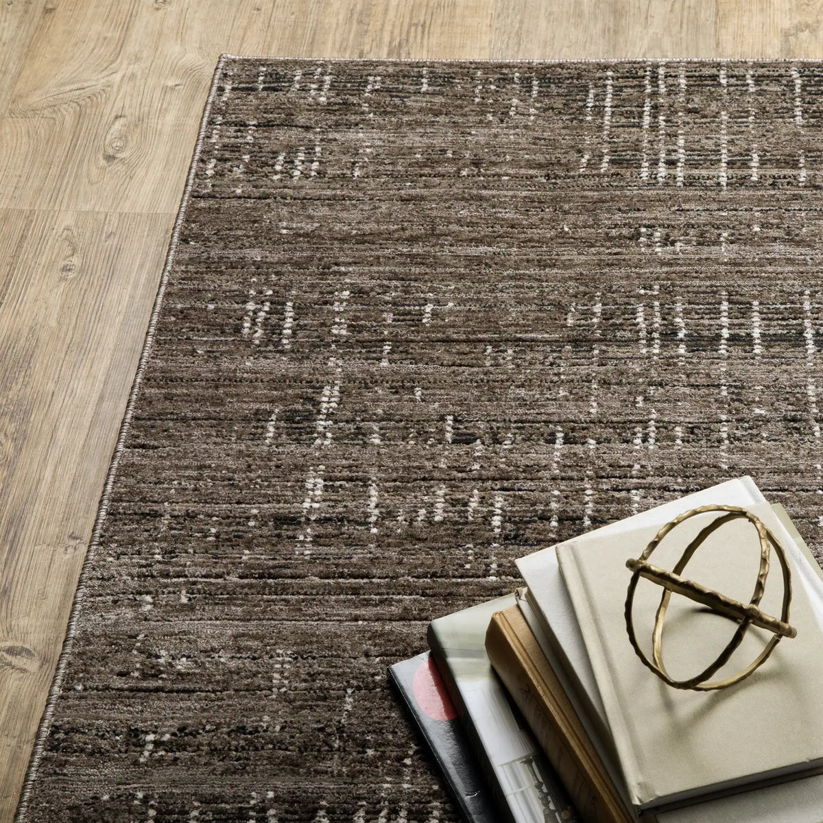 Oriental Weavers Nebulous 751D9 Charcoal/ Grey Rug - corner detail