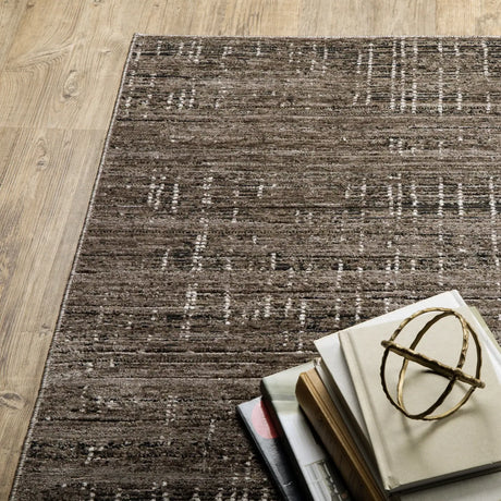 Oriental Weavers Nebulous 751D9 Charcoal/ Grey Rug - corner detail