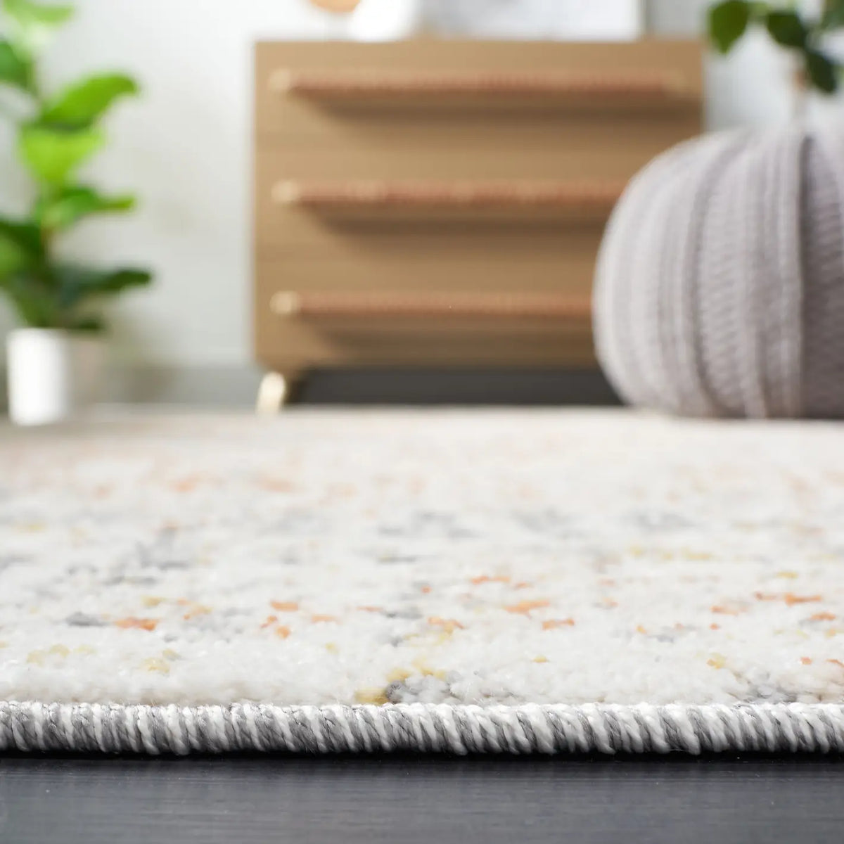 Safavieh Aston 4'-0" x 6'-0" Rug in Ivory / Grey