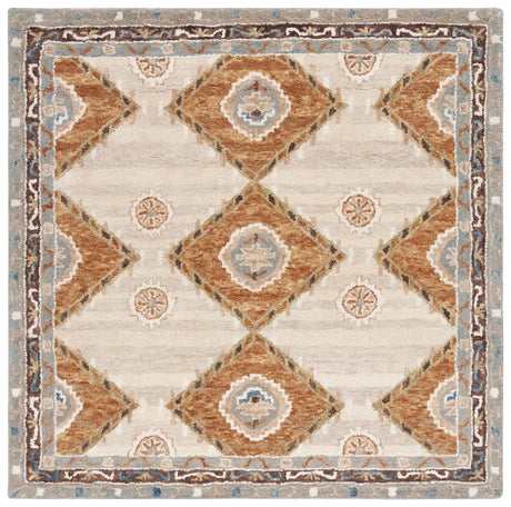 Safavieh Aspen 7'-0" x 7'-0" Rug in Brown / Blue