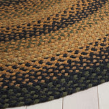 Safavieh Braided 5'-0" x 8'-0" Rug in Gold / Sage