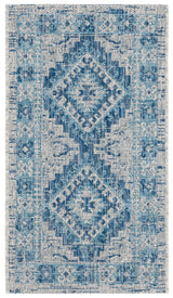 Safavieh Courtyard 2'-0" x 3'-7" Rug in Light Grey / Blue