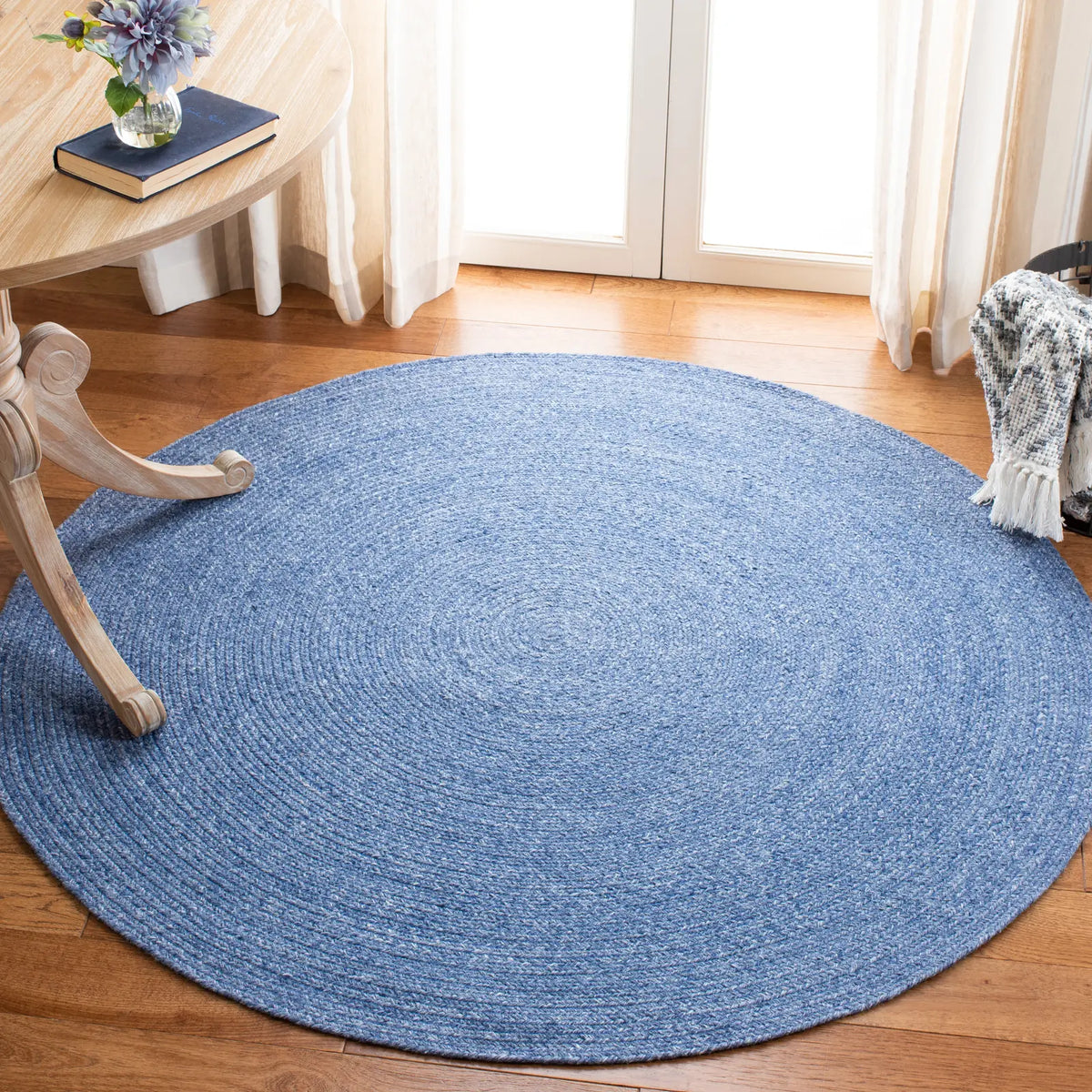 Safavieh Braided 5'-0" x 5'-0" Rug in Blue