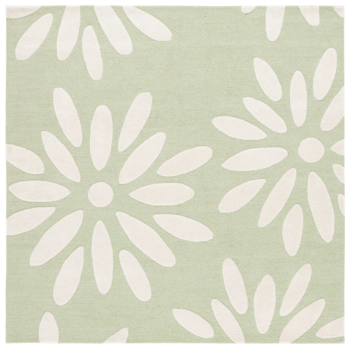 Safavieh Safavieh Kids 6'-0" x 6'-0" Rug in Sage / Ivory