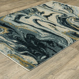 Oriental Weavers Sphinx Capella CAP10 Blue Rugs - angle detail