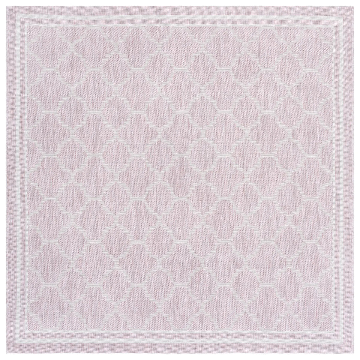 Safavieh Courtyard 6'-7" x 6'-7" Rug in Pink / Beige
