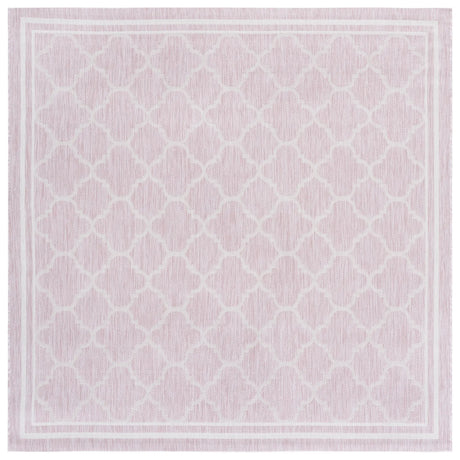 Safavieh Courtyard 6'-7" x 6'-7" Rug in Pink / Beige
