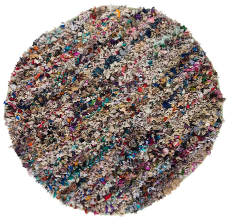 Safavieh Rio Shag 6'-0" x 6'-0" Rug in Grey / Multi