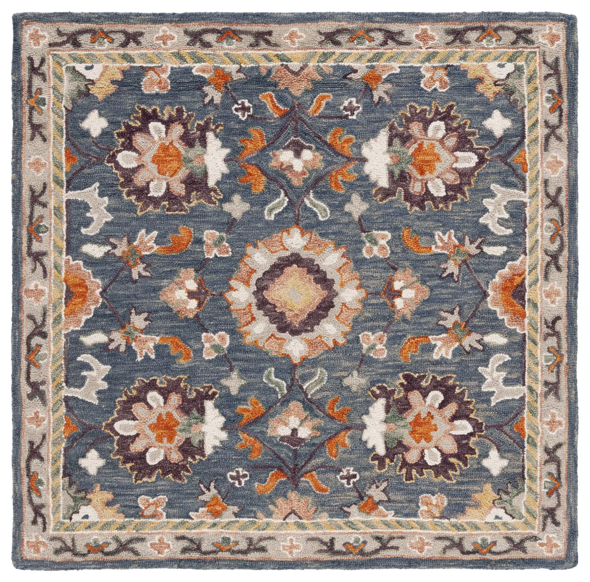 Safavieh Aspen 5'-0" x 5'-0" Rug in Blue / Rust