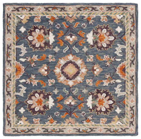 Safavieh Aspen 5'-0" x 5'-0" Rug in Blue / Rust