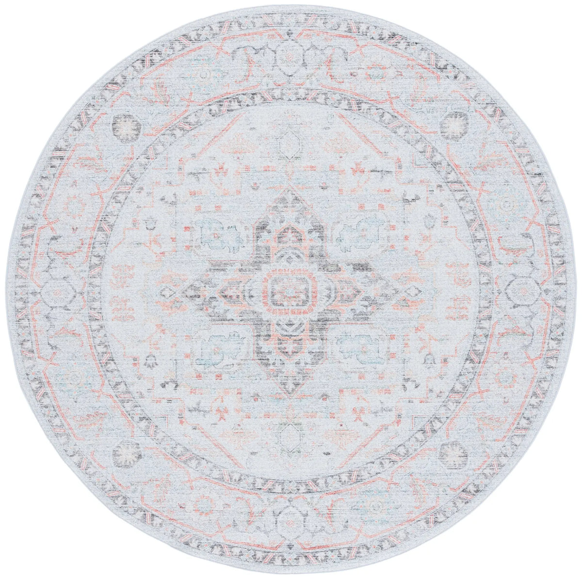 Safavieh Tucson 6'-0" x 6'-0" Rug in Light Grey / Light Green