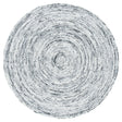 Safavieh Braided 5'-0" x 5'-0" Rug in Ivory / Black
