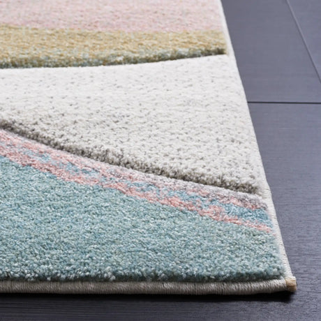 Safavieh Hollywood 4'-0" x 6'-0" Rug in Grey / Pink