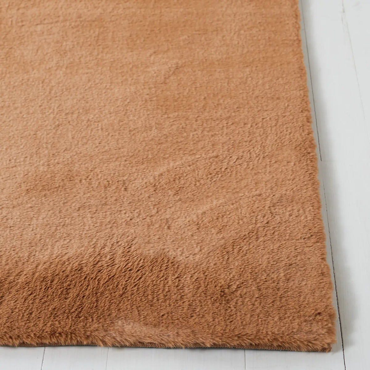 Safavieh Faux Rabbit Fur 5'-0" x 7'-0" Rug in Brown