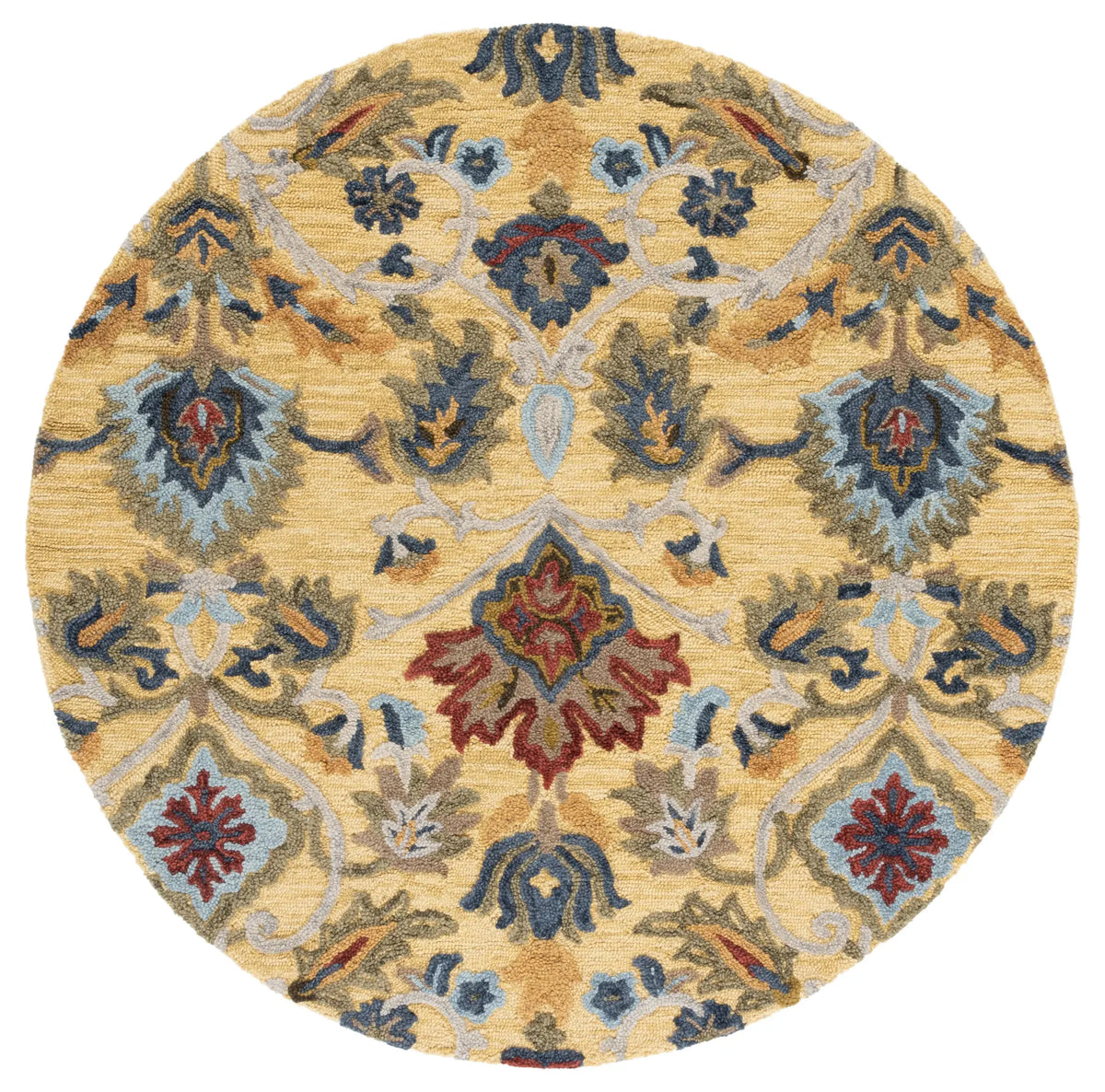 Safavieh Blossom 6'-0" x 6'-0" Rug in Gold / Multi