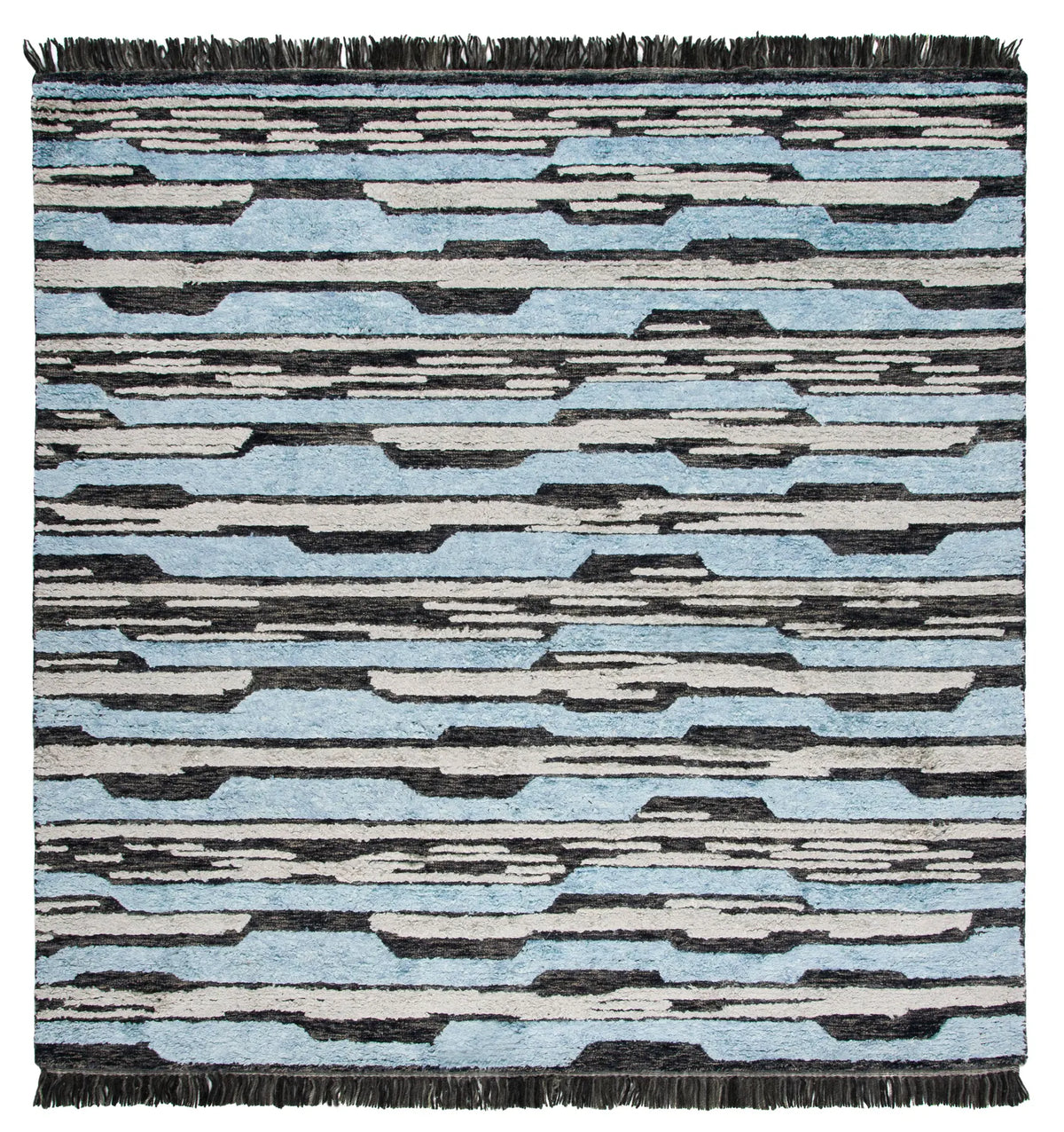 Safavieh Kenya 7'-0" x 7'-0" Rug in Charcoal / Blue
