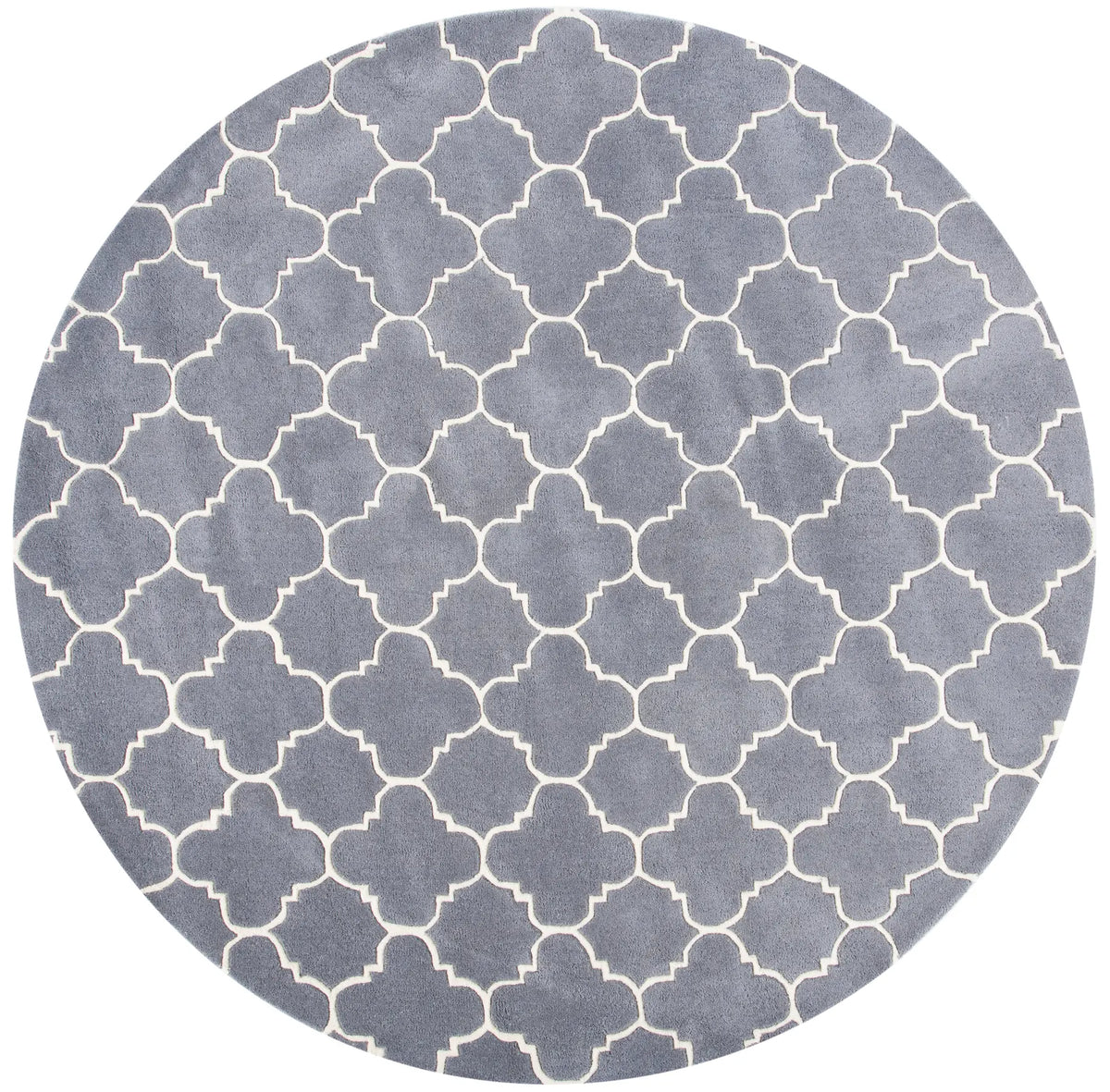 Safavieh Chatham 7'-0" x 7'-0" Rug in Dark Grey / Ivory
