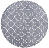 Safavieh Chatham 7'-0" x 7'-0" Rug in Dark Grey / Ivory