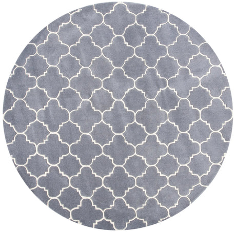 Safavieh Chatham 7'-0" x 7'-0" Rug in Dark Grey / Ivory