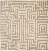 Safavieh Amsterdam 6'-7" x 6'-7" Rug in Ivory / Mauve
