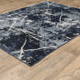 Oriental Weavers Sphinx Caravan 7150B Blue/ Blue Rugs - angle detail