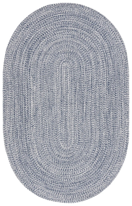 Safavieh Braided 5'-0" x 8'-0" Rug in Dark Blue / Ivory