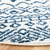 Safavieh Tulum 5'-0" x 5'-0" Rug in Ivory / Navy
