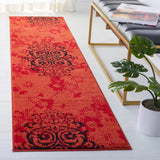 Safavieh Adirondack 2'-2" x 9'-0" Rug in Red / Black