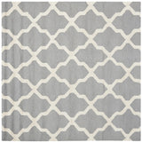 Safavieh Cambridge 6'-0" x 6'-0" Rug in Silver / Ivory