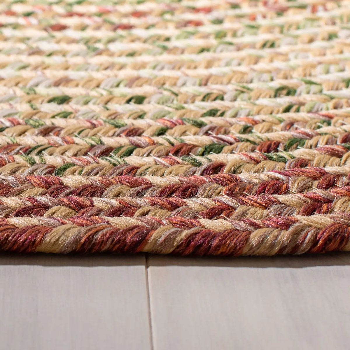 Safavieh Braided 3'-0" x 5'-0" Rug in Rust / Multi