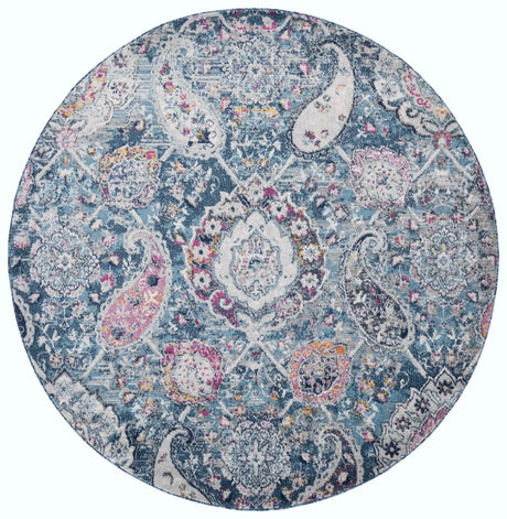 Safavieh Madison 5'-3" x 5'-3" Rug in Blue / Grey