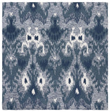 Safavieh Ikat 6'-0" x 6'-0" Rug in Blue / Ivory