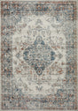 Loloi Bianca Bia-10 Ivory/Ocean Rugs - main flat