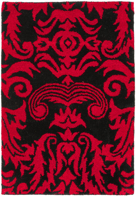 Safavieh Soho 2'-0" x 3'-0" Rug in Black / Red