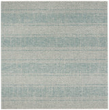 Safavieh Courtyard 6'-7" x 6'-7" Rug in Light Grey / Aqua
