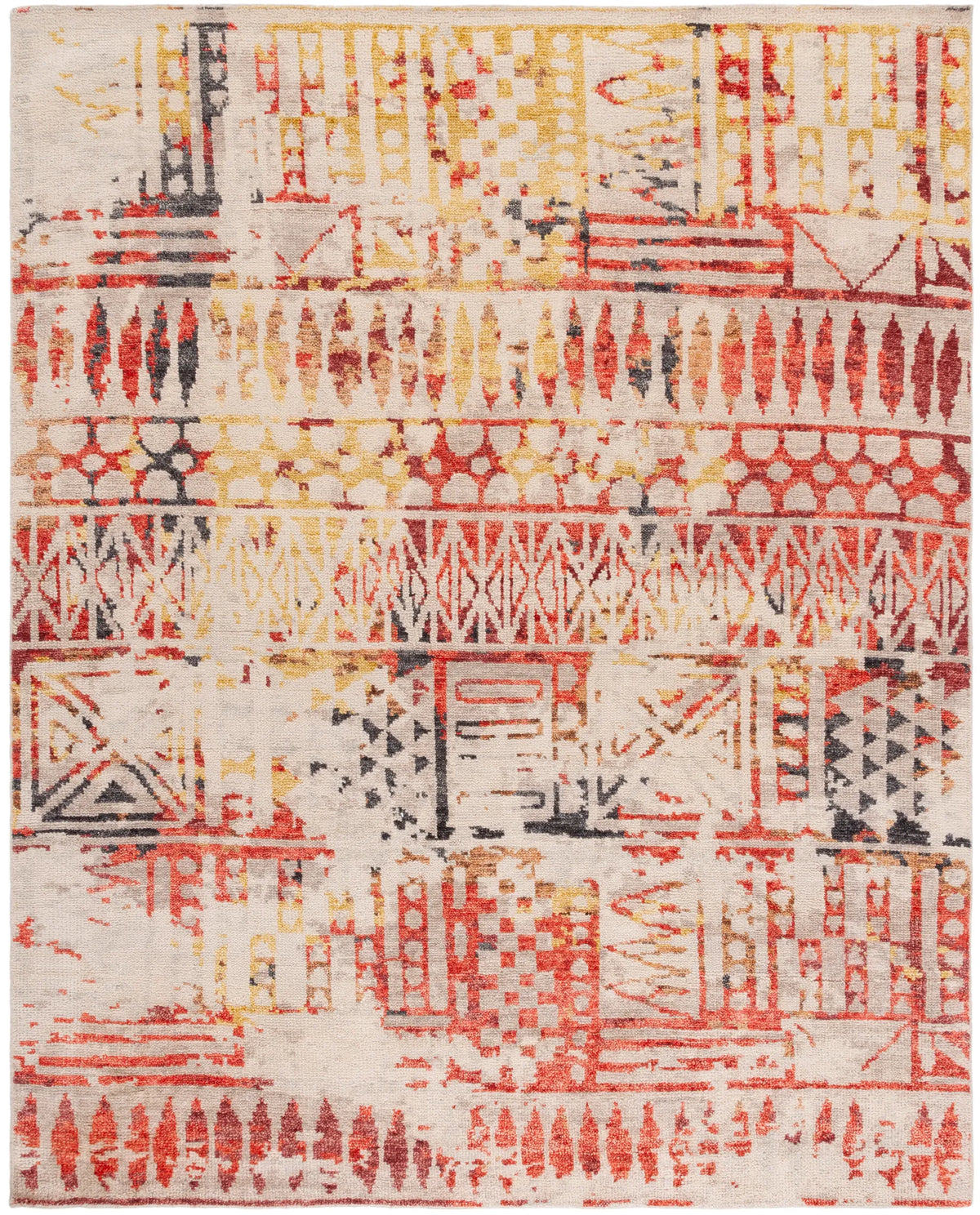 Safavieh Samarkand 10'-0" x 14'-0" Rug in Red / Ivory