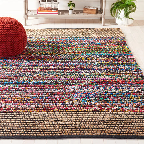 Safavieh Cape Cod 4'-0" x 6'-0" Rug in Natural / Blue