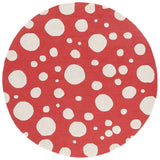 Safavieh Cambridge 6'-0" x 6'-0" Rug in Red / Ivory