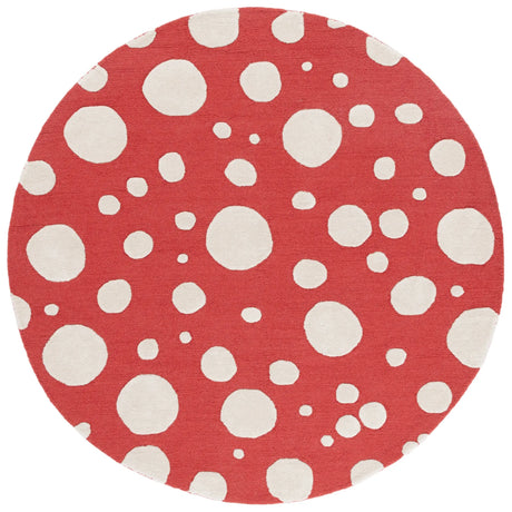 Safavieh Cambridge 6'-0" x 6'-0" Rug in Red / Ivory