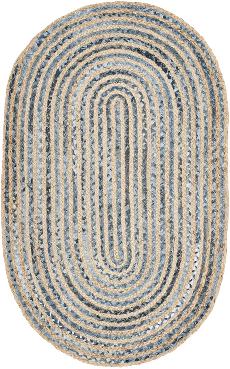 Safavieh Cape Cod 3'-0" x 5'-0" Rug in Natural / Blue