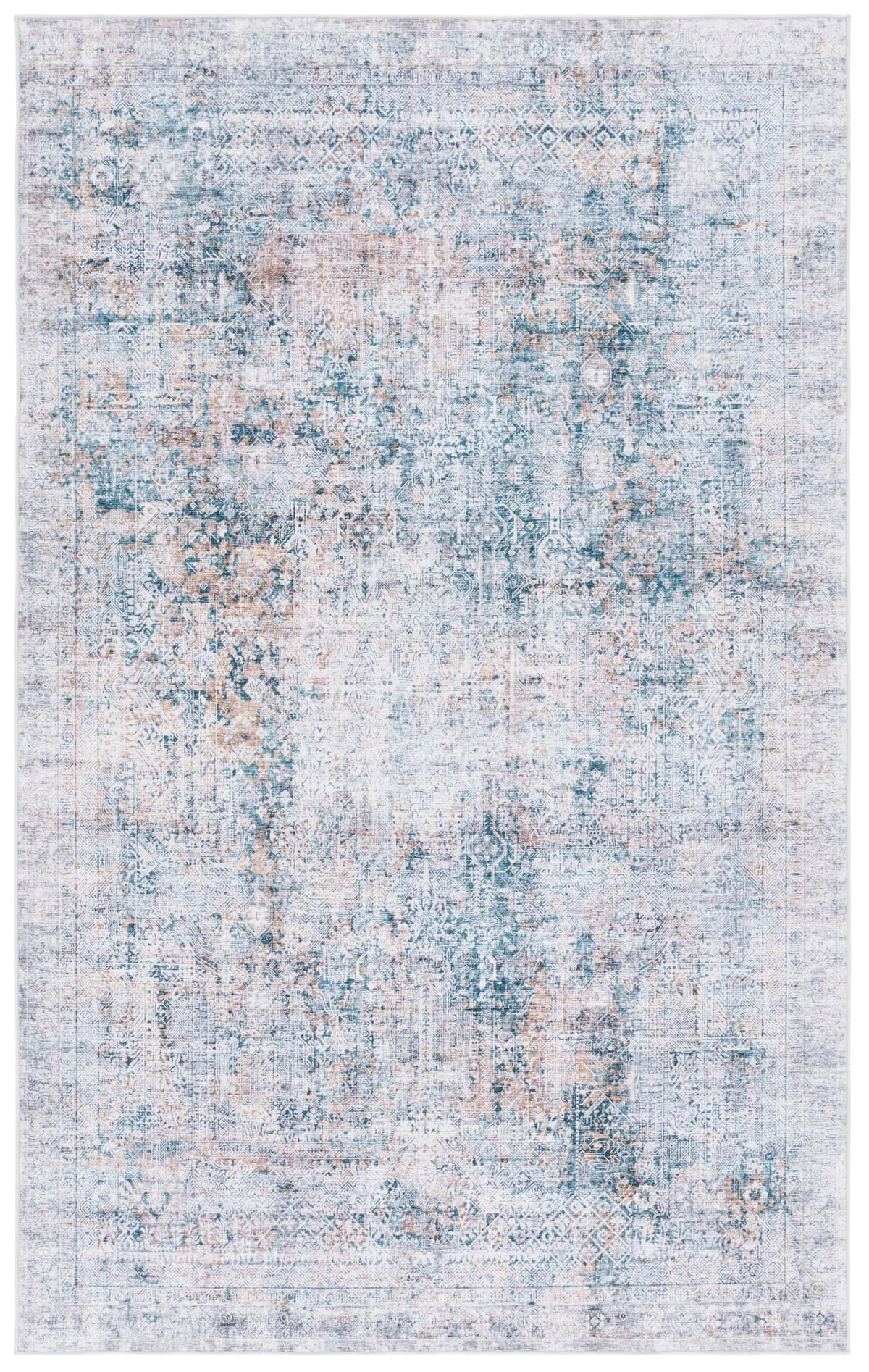 Safavieh Arizona 4'-0" x 6'-0" Rug in Dark Green / Beige