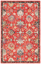 Safavieh Blossom 4'-0" x 6'-0" Rug in Red / Ivory