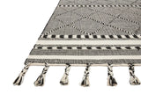 Loloi Sawyer Saw-01 Black Rugs - rug corner