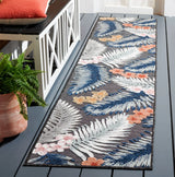 Safavieh Cabana 2'-0" x 9'-0" Rug in Black / Rust